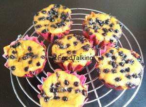 A picture of Choco Chips Avocado Muffins.