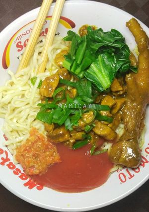 Foto resep Mie ayam ceker abang abang ala mamicay