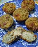 Bollitos de arroz, salchicha y queso