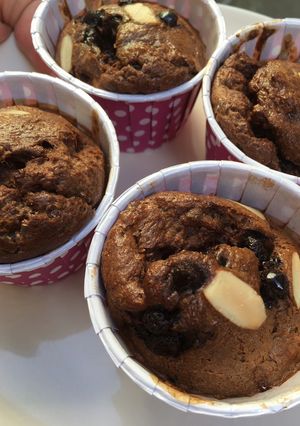 Foto resep [Air Fryer] Banana Choco Oat Muffin