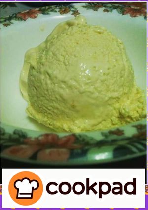 A picture of Mango ice cream🍧.
