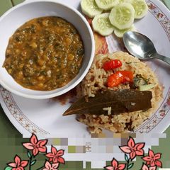 A picture of Dal palak Pulav.