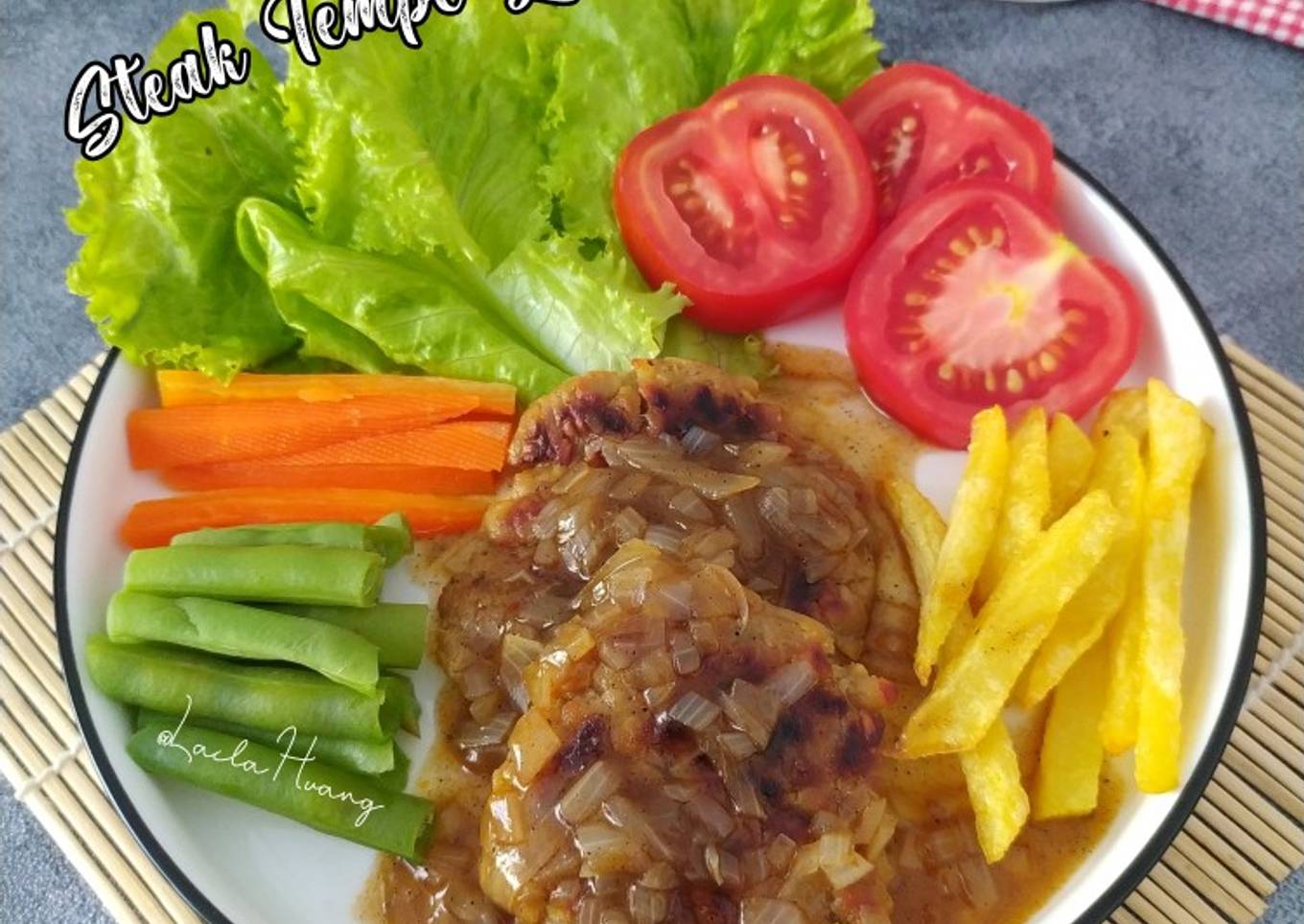 Steak Tempe Lada Hitam (Versi Krimer)