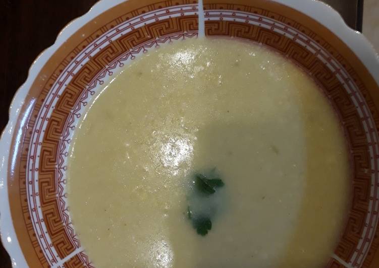 شوربة الذرة بالحليب