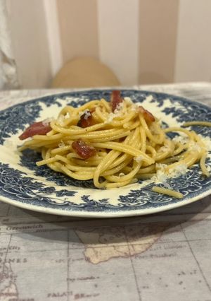 Una foto de Carbonara original
