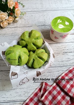 Foto resep Roti pandan isi kacang hijau