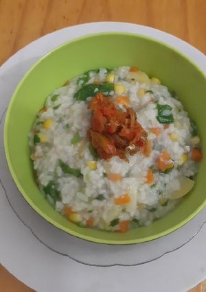 Foto resep Bubur sayur sehat