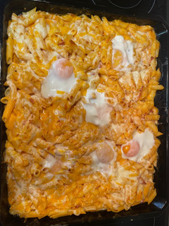 Una foto de Macarrones gratén