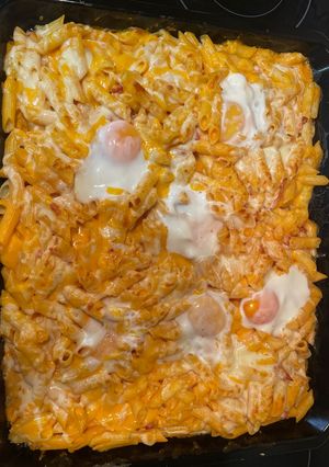 Una foto de Macarrones gratén