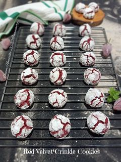 Foto resep Red Velvet Crinkle Cookies