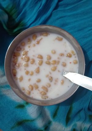A picture of Boondhi raita.