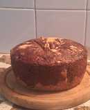 Torta Marmolada con nueces y frutos rojos vegana