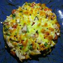 A picture of Healthy roti pizza.