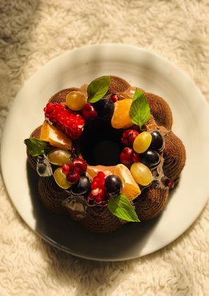 عکسی از دستور کیک شکلاتی
