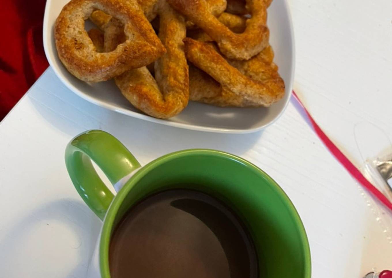 Churros con chocolate saludables