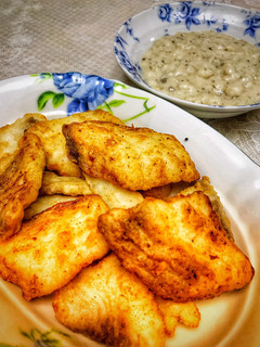 主菜系列-檸檬椒鹽香酥鯛魚塊佐特製奶油醬風味 的食譜成品照片