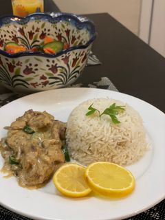 صورة لوصفة دجاج بالكريمة سهل ولذيذ