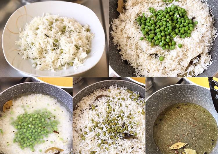 Matar pulao rice 🍚 
Nasi kacang polong rempah