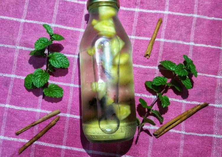 Cara termudah untuk Siapkan EnakInfused Water Nanas🍍&amp; Kayu Manis
