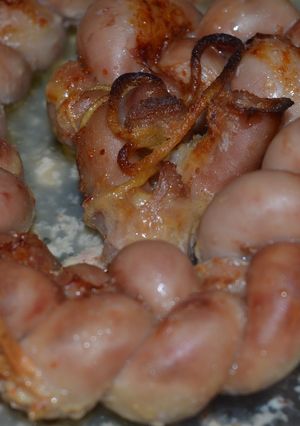 Una foto de Chinchulin trenzado en leche