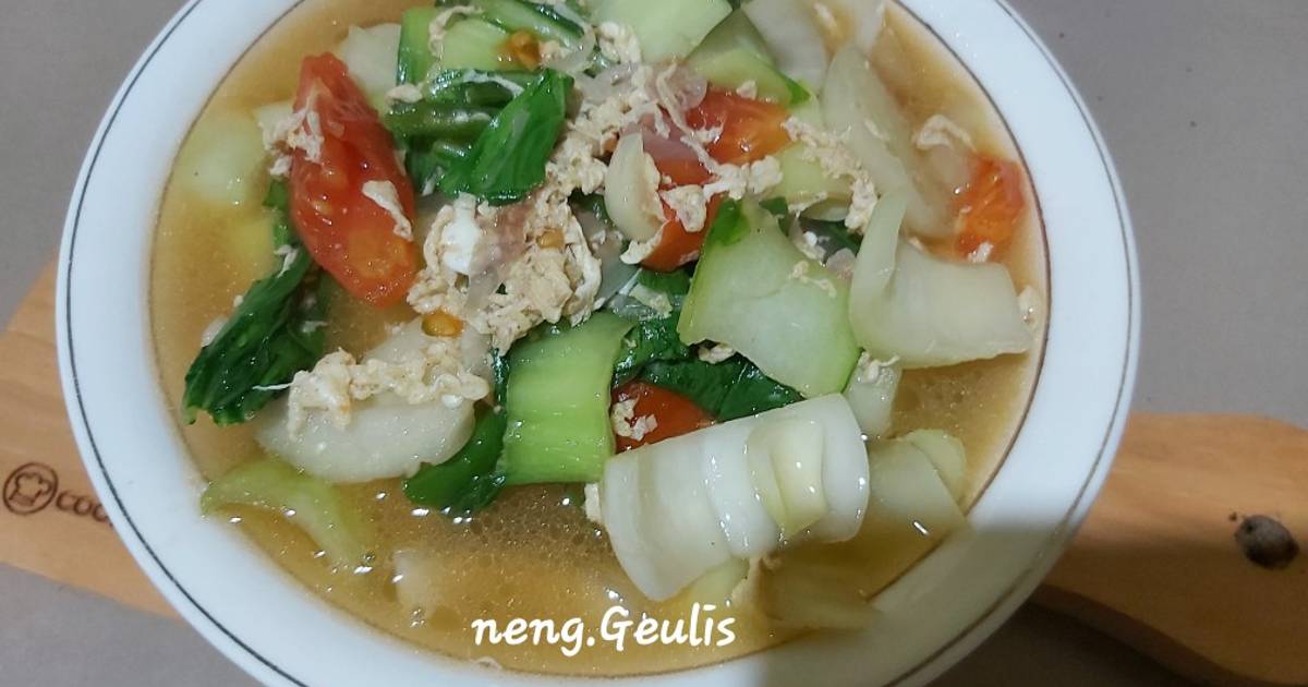 Resep Tumis Pokcoy Telur Orak Arik Oleh Neng Geulis Sofyan Cookpad