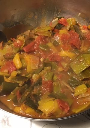 Une photo de Fondue de légumes au bouillon de gambas