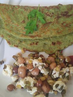 स्प्राउट चीला (sprout cheela recipe in hindi) रेसिपी मुख्य फोटो