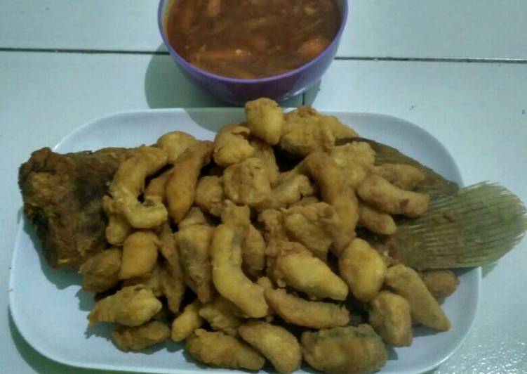 Ikan gurame crispy saus asam manis