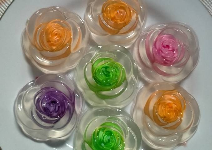 Resep Puding Mawar kaca Resep Puding Mawar kaca