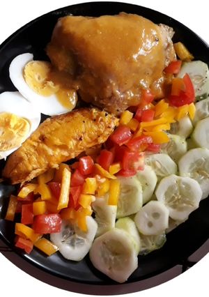 Una foto de Pollo en salsa de mango