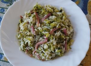 Foto di Risotto zucchine e speck