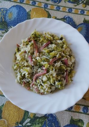 Foto di Risotto zucchine e speck