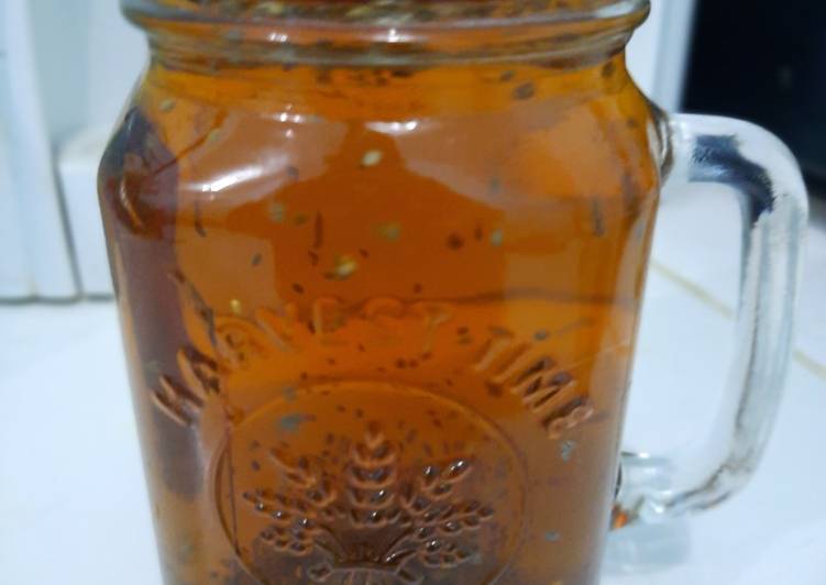 Cara Gampang Menyiapkan Lemon Tea with Chia seed yang Sempurna