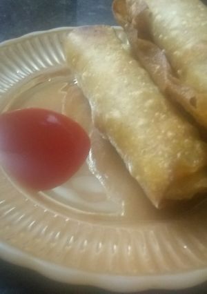 A picture of Chicken veggie roll.