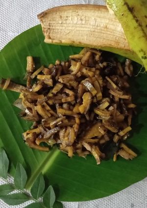A picture of Raw banana skin recipe.