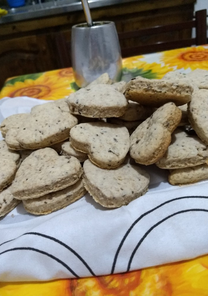 Una foto de Bizcochitos salados con semillas para el mate
