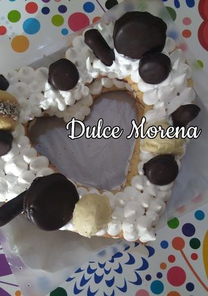 Una foto de Torta corazón... para enamorar!