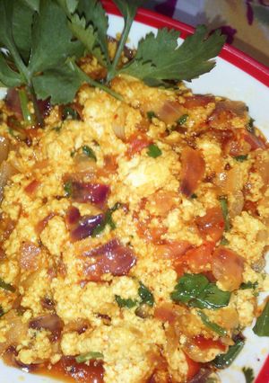 A picture of Paneer bhuji.