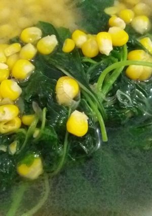 Foto resep Sayur Bayam Jagung