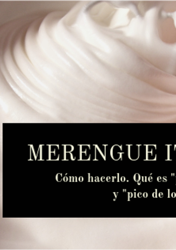 Una foto de Cómo hacer merengue italiano