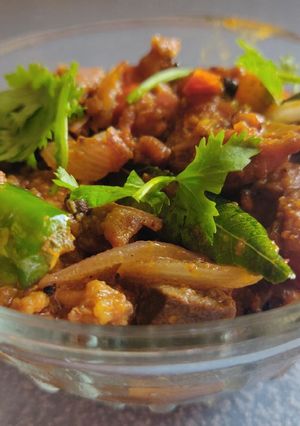 A picture of Mutton Fry.