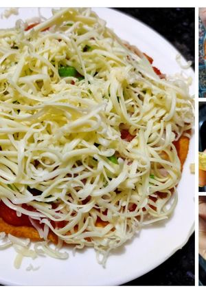 A picture of Street style Italian pizza.