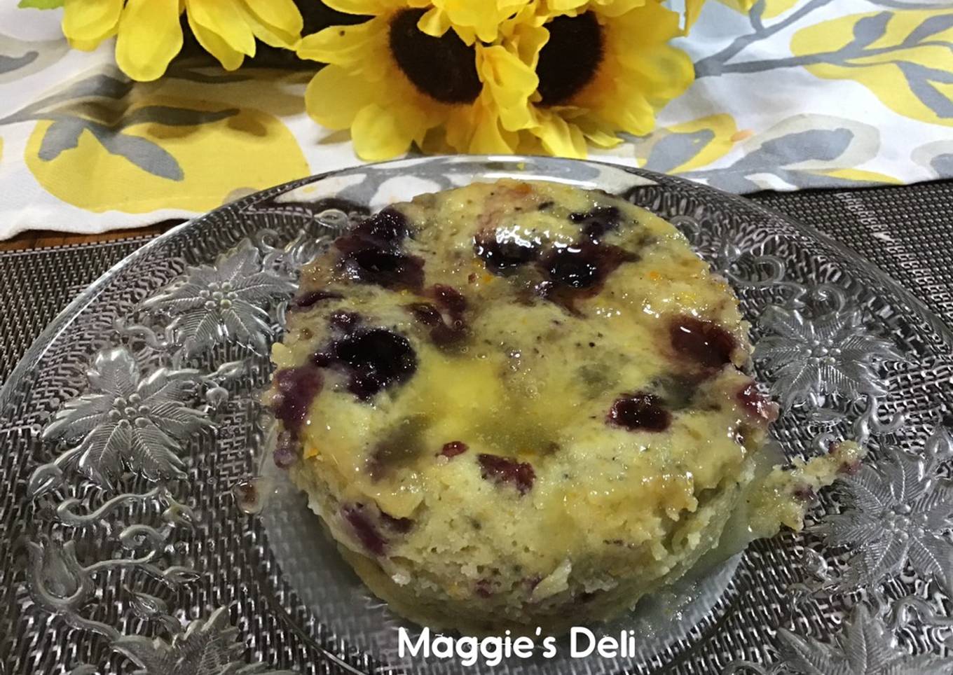 Orange and Blackberry Cakes