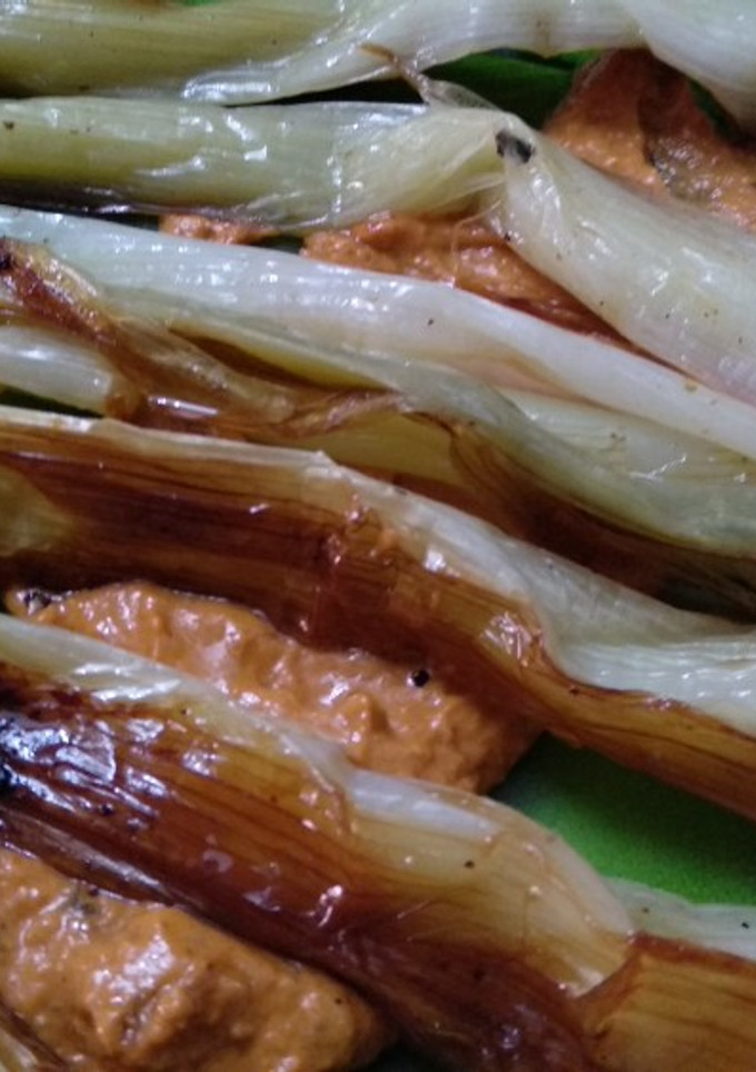Una foto de Calçots al horno