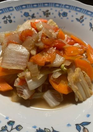 Foto resep Tumis Sawi Putih dan Wortel