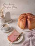 Strawberry Chiffon Bliss Putih Telur (Cooked Dough)