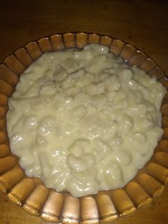 Una foto de Ñoquis con salsa cuatro quesos