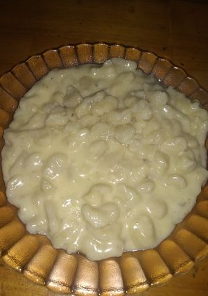 Una foto de Ñoquis con salsa cuatro quesos
