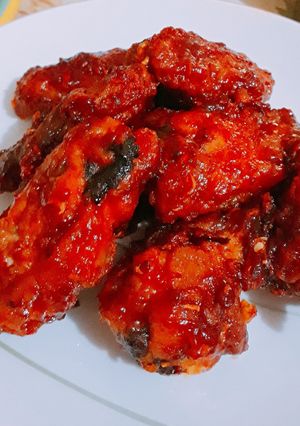 Foto resep Gochujang fried chicken wings