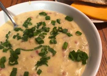 Easiest Way to Prepare Perfect Ham and Cheese Potato Soup